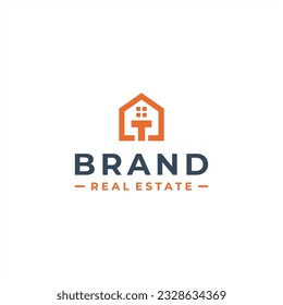 letra inicial del logotipo inmobiliario