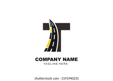 initial Letter T street logo