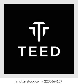 Initial Letter T Titan Shield logo design