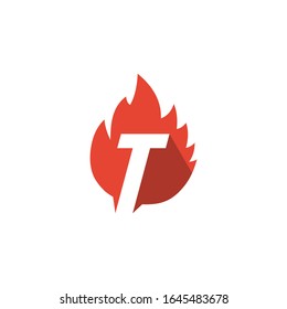 initial letter T vector logo template