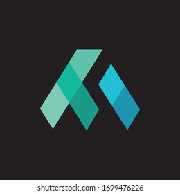Initial letter ta or at logo design template