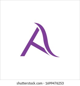 Initial letter ta or at logo design template