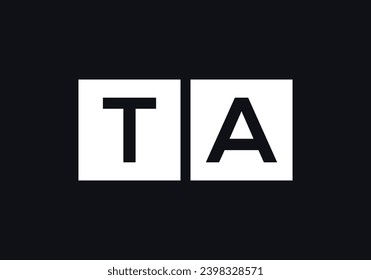 Initial Letter TA Logo. TA Logo Design Vector Template. Creative Abstract Letter TA Linked Logo