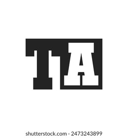 Initial Letter TA Logo Design Template. TA Logo