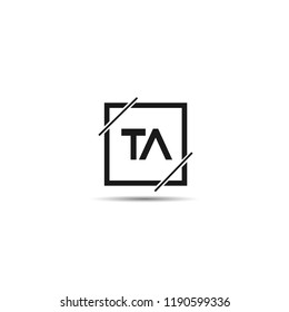 Initial Letter TA Logo Template Design