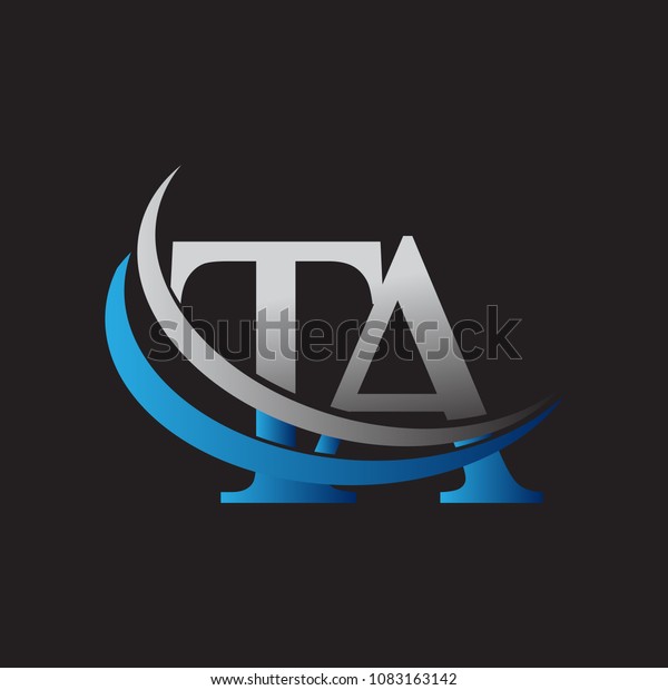 Initial Letter Ta Logotype Company Name Stock Vector (Royalty Free) 1083163142
