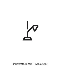 initial letter i table lamp logo