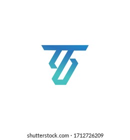 Plantilla de diseño de logotipo de letra inicial tb o bt