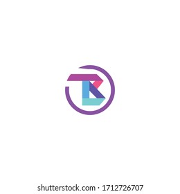 Plantilla de diseño vectorial de logotipo de letra inicial tb o bt