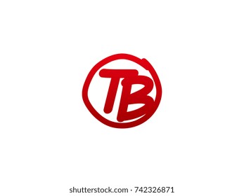 The initial letter TB handwritten logo