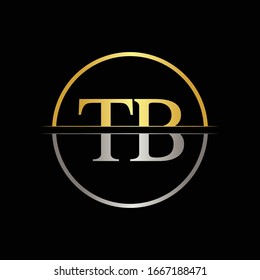 Initial Letter TB Logo Design Vector Template. Linked Typography TB Letter Logo Design