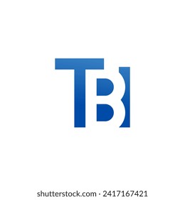 diseño de logotipo de TB de letra inicial