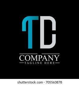 Initial Letter TC Linked Box Design Logo
