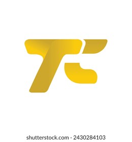 Plantilla de diseño de logotipo de letra inicial tc imagen vectorial vinculada. Ilustración de vector de plantilla de diseño de carta inicial de logotipo TC