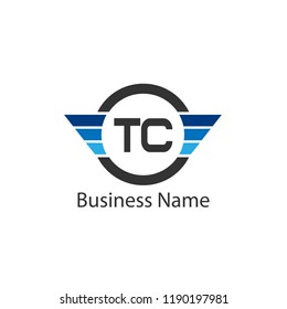 Initial Letter TC Logo Template Design