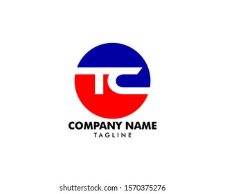 Initial Letter TC Logo Template Design