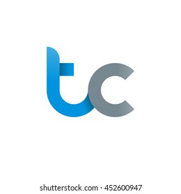 Initial Letter Tc Modern Linked Circle Stock Vector (royalty Free 