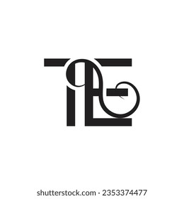 
Initial letter TE logo design creative modern symbol icon monogram