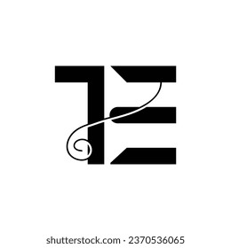 

Initial letter TE logo design creative modern symbol icon monogram