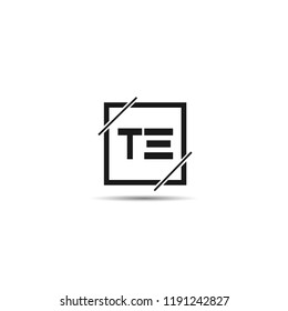 Initial Letter TE Logo Template Design