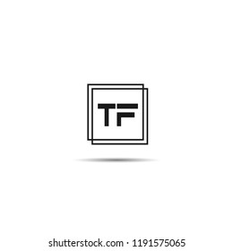 Initial Letter TF Logo Template Design