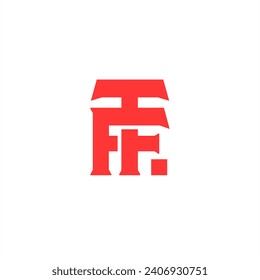 initial letter tf monogram logo design