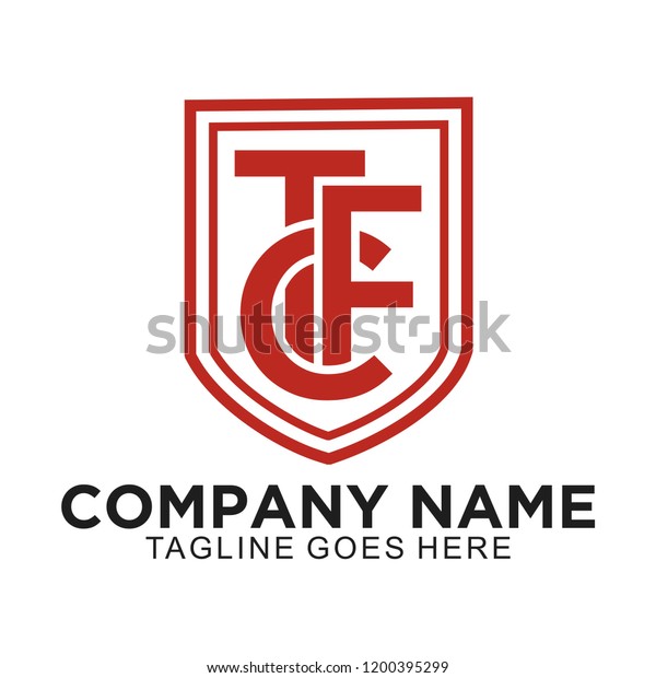 Initial Letter Tfc Red Color Logo Stock Vector Royalty Free 1200395299