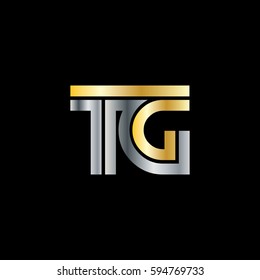 Initial Letter TG Linked Design Logo