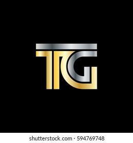Initial Letter TG Linked Design Logo