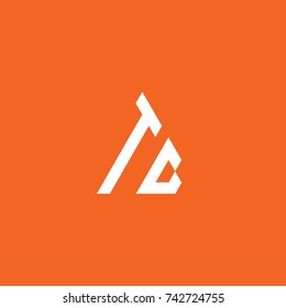 Initial Letter TG Linked Triangle Design Logo