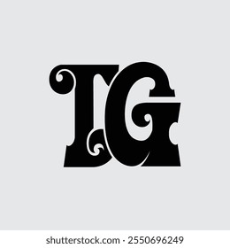 Anfangsbuchstabe TG-Logo-Design