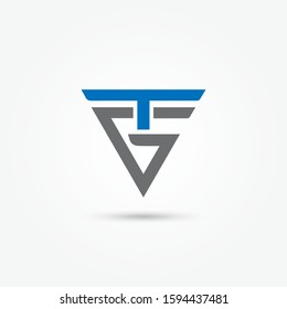 Initial letter TG logo icon vector template. business logo concept vector illustration. Design element. icon or symbol template