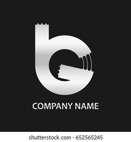 Initial Letter TG Logo linked design concept. Isolated Vector icon template connected logo typeface in white metallic.