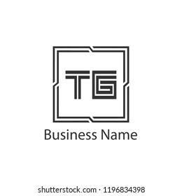 Initial Letter TG Logo Template Design