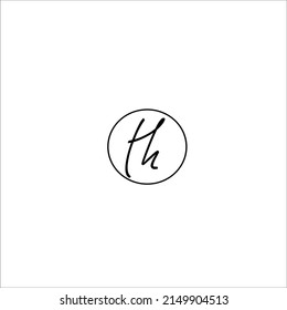 Anfangsbuchstaben des Logos - handgeschriebenes Signaturlogo