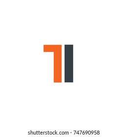 Initial Letter TI Design Logo