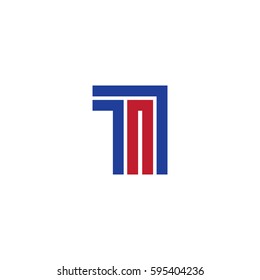 Initial Letter TI Linked Design Logo