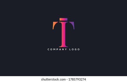 Initial Letter IT or TI Logo Design vector Template. Creative Abstract IT Logo Design Vector Illustration