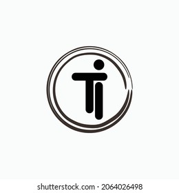 Initialbuchstaben TI Logo Design