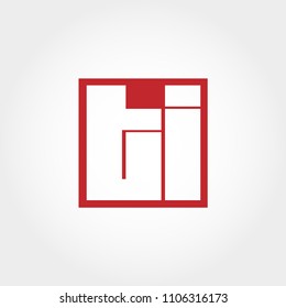 Initial Letter TI Logo Template Vector Design