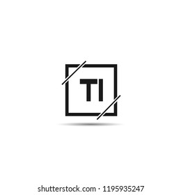 Initial Letter TI Logo Template Design