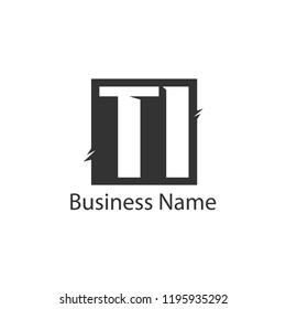 Initial Letter TI Logo Template Design