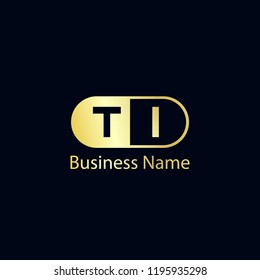 Initial Letter TI Logo Template Design