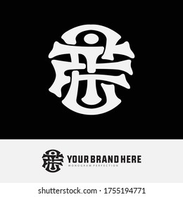 Initial letter TICF, TCFI, TFIC, ICFT, IFTC, ITCF, CFTI, CTIF, CITF, FTIC, FICT or FCTI overlapping, interlock, monogram logo, white color on black background