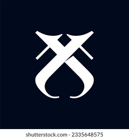 Initial letter tj or jt logo template with sacred vintage illustration in flat design monogram symbol