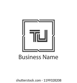 Initial Letter TJ Logo Template Design
