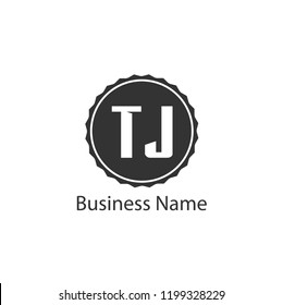 Initial Letter TJ Logo Template Design