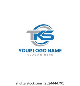 Letra inicial TKS Logo Design eps 10 modelo de vetor. Criativo Abstrato TKS criativo Carta Moderna Logo Design