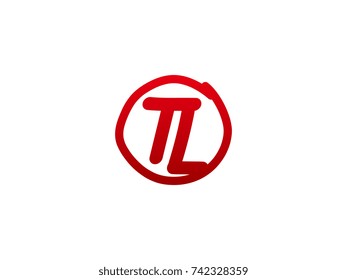 The initial letter TL handwritten logo