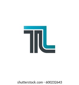 Initial Letter TL Linked Design Logo